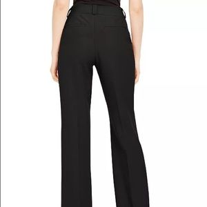 Alfani Women’s Tummy Control Essential Boot Cut Curvy Fit Trousers Deep Black